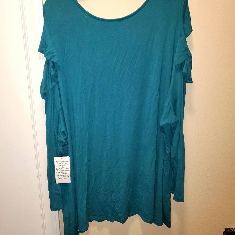 Flutter Shark bite long sleeve tunic